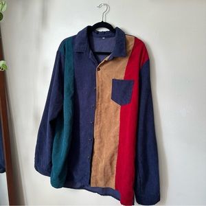 Vintage 90s Color-blocked Shirt